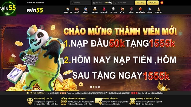 Trải nghiệm giải trí tuyệt vời đang chờ đón trên app mobile WIN55